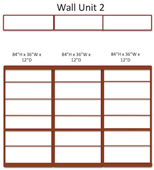 Wall unit diagram